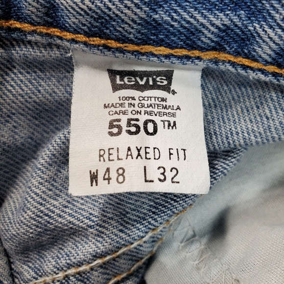 Vintage Levi's 550 Jeans Mens 48x32 Relaxed Fit Paper Tag - Picture 2 of 12